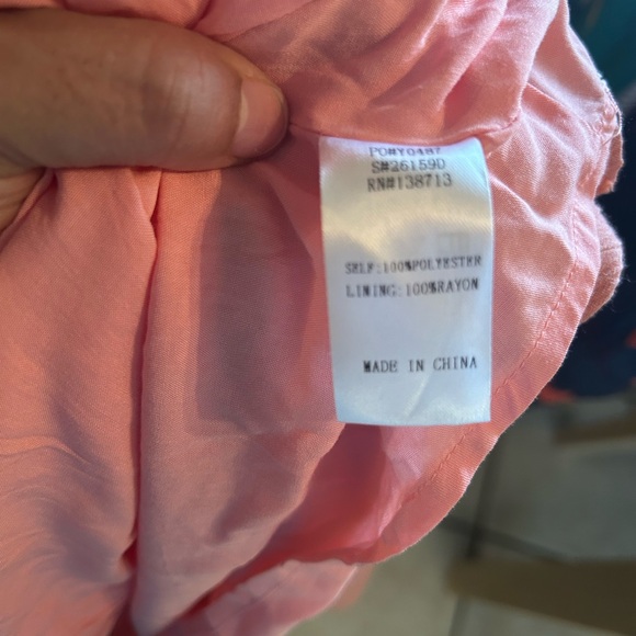 Pink Swiss Dot Ruffle Tiered Mini Dress, Boho Cottagecore Summer Dress Size S - Picture 6 of 8